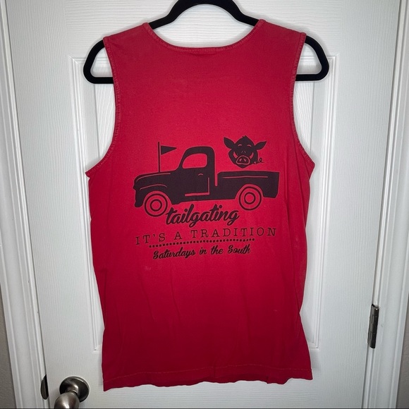 Hogs Razorback Tailgating Muscle Tank Top - Picture 5 of 6